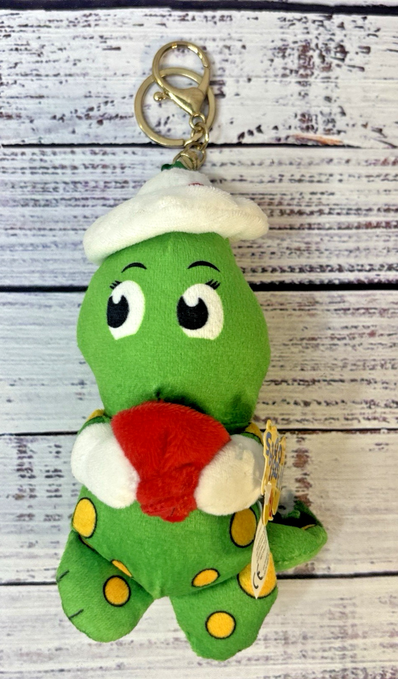 Vintage The Wiggles Dorothy The Dinosaur Plush Keychain Clip Bag Accessory Toy